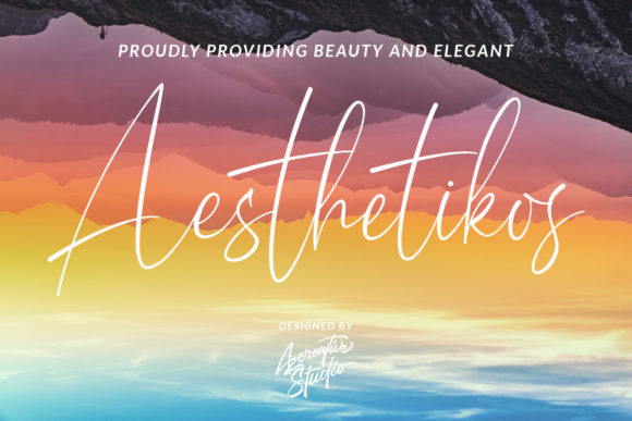 Aesthetikos: The Elegant Script Font for Polished Web Design