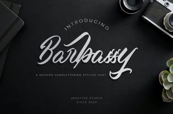 Barbassy: A Handwritten Typeface for Modern Editorial Design