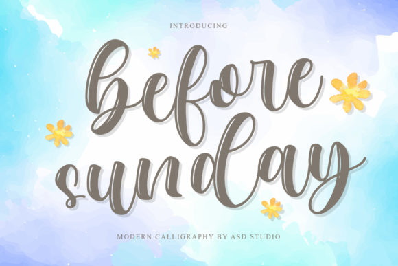 Before Sunday: The Handwritten Typeface for Editorial Design