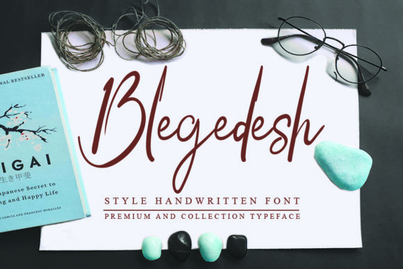 Blegedesh: The Elegant Script Font for Handmade Labels and Branding