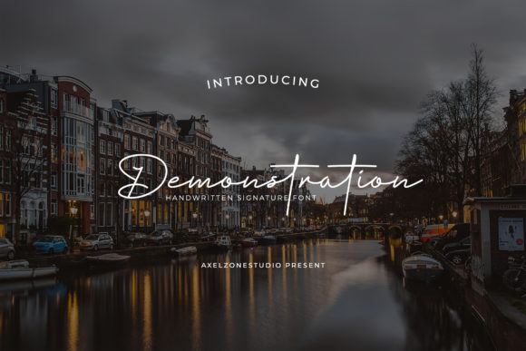 Demonstration: A Timeless Handwritten Font for Modern Web Design