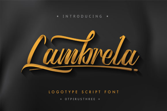 Lambrela: A Handwritten Typeface for Elegant Editorial Design