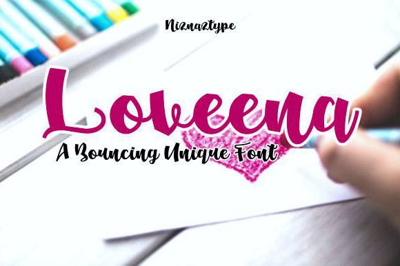 Loveena: A Handwritten Typeface for Modern Digital Branding