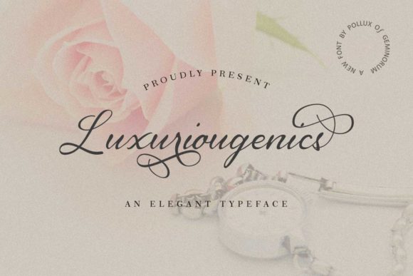 Luxuriougenics: The Elegant Script Amp Typeface for Handmade Brands