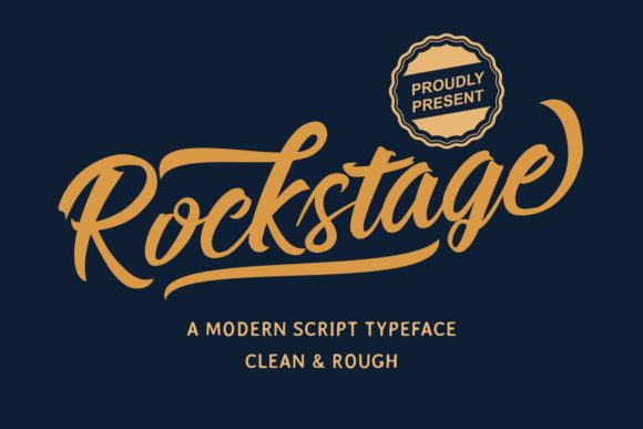 Rockstage: A Handwritten Typeface for Editorial Elegance