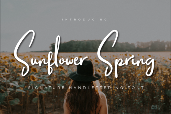 Sunflower Spring: A Handwritten Typeface for Editorial Design