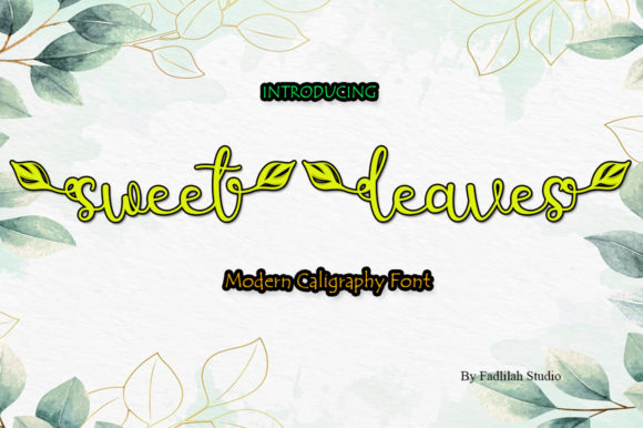 Sweet Leaves: The Handwritten Font That Elevates Small Business Branding