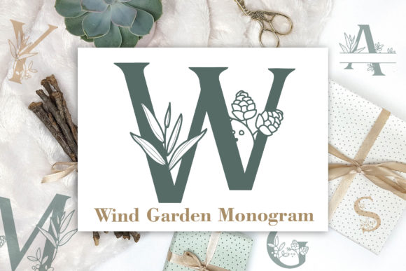 Wind Garden Monogram: The Script Font for Polished Brand Identity